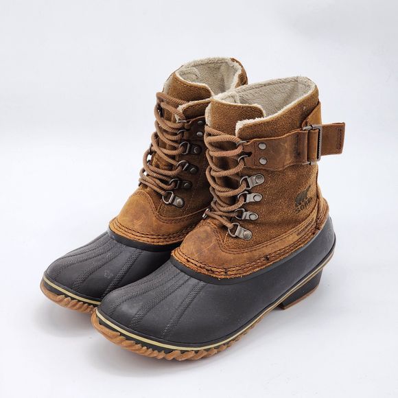 Sorel Winter Fancy Lace II Waterproof Mid Calf Boots Size 8 - Picture 3 of 9